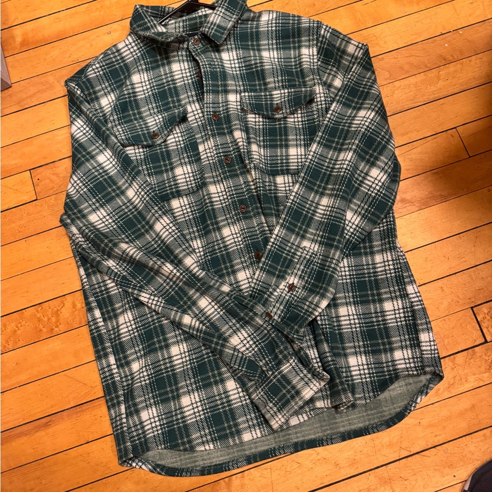 Men's Green Plaid Shirt